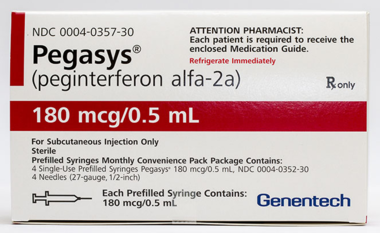 Box of Pegasys interferon alpha for subcutaneous injection.